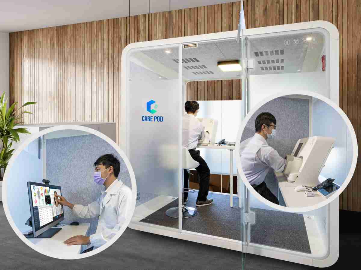 达擎于医疗科技展中展出＂远距诊疗舱＂，，，，以因应医疗数字化及社会高龄化趋势下、、、复诊及慢性病患等族群对于远距看诊需求逐渐升高所推出的创新整合方案。。多功能合一、、、、高隐私性的远距诊疗舱可根据病患端与医师端的不同需求，，，，提供弹性化及客制化功能，，，节省医生和病患的精力及时间